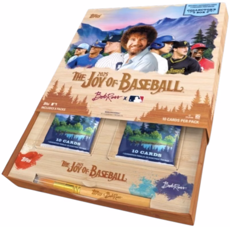 2025 Topps x Bob Ross The Joy of Baseball Collectors Box