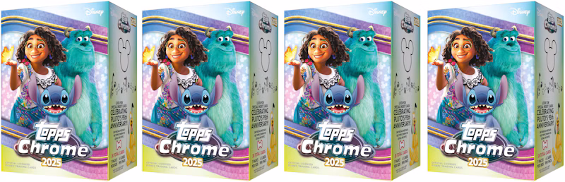 2025 Topps Chrome Disney Value Box 4x Lot