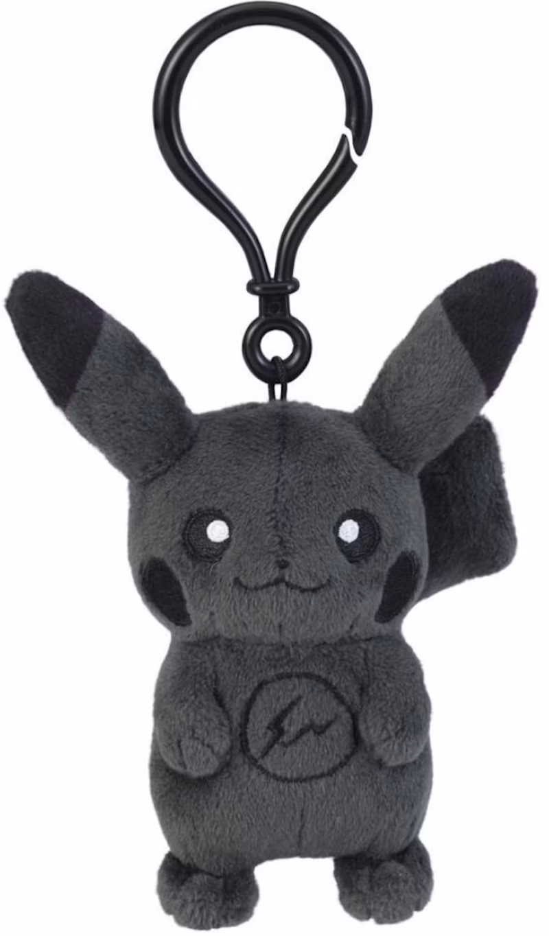 Fragment x Pokemon Pikachu P025 Thunderbolt Project Mascot Keychain Black/Grey