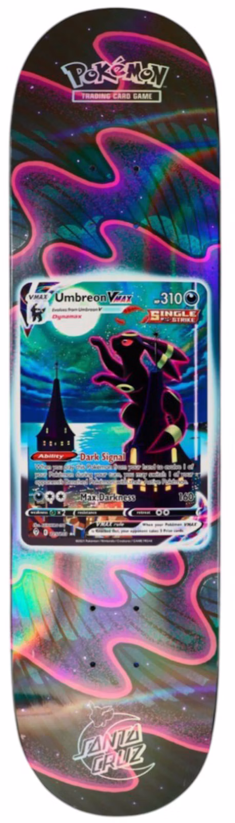 Santa Cruz Skateboards X Pokemon 2026 Skateboard Deck - Umbreon VMAX Edition