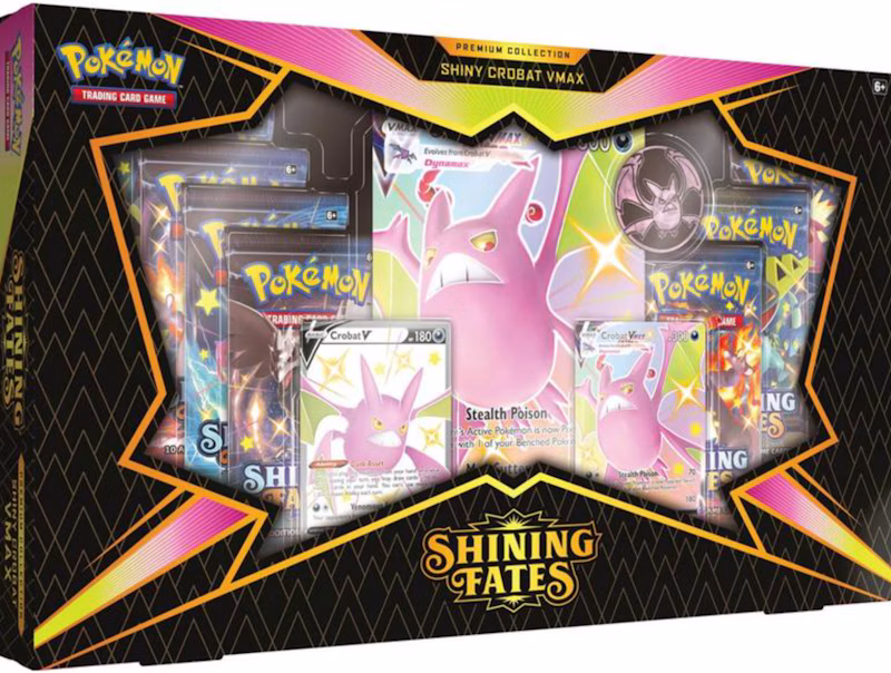 Pokémon TCG Sword & Shield Shining Fates Shiny Crobat VMAX Premium Collection