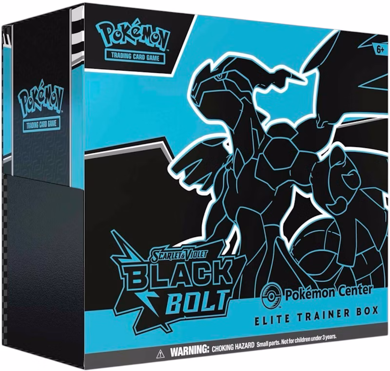 2025 Pokémon Scarlet & Violet Black Bolt Pokemon Center Elite Trainer Box