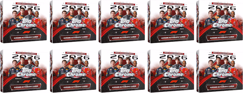 2026 Topps Chrome Formula 1 Mega Box 10x Lot