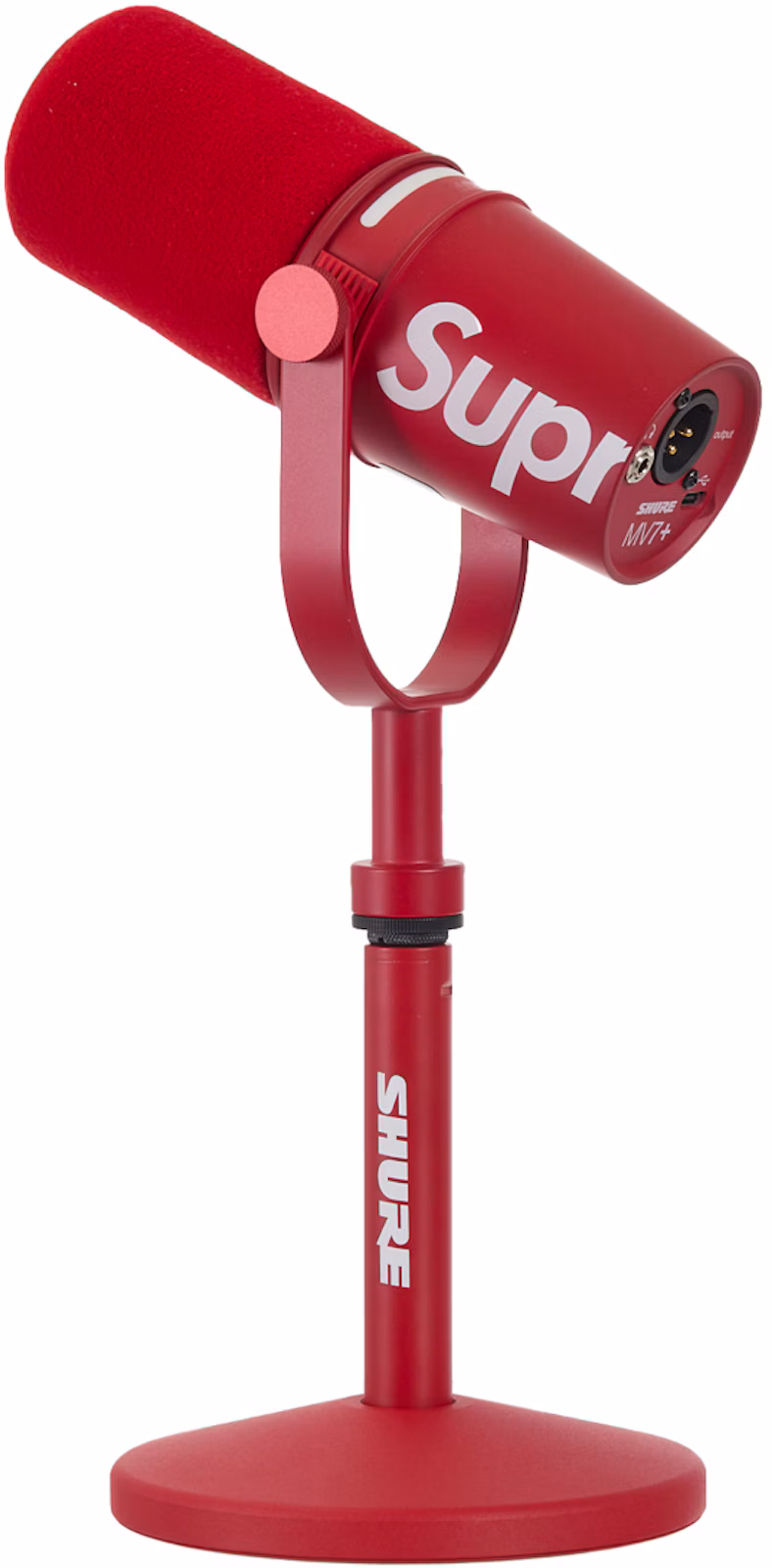 Supreme Shure MV7+ Microphone Red