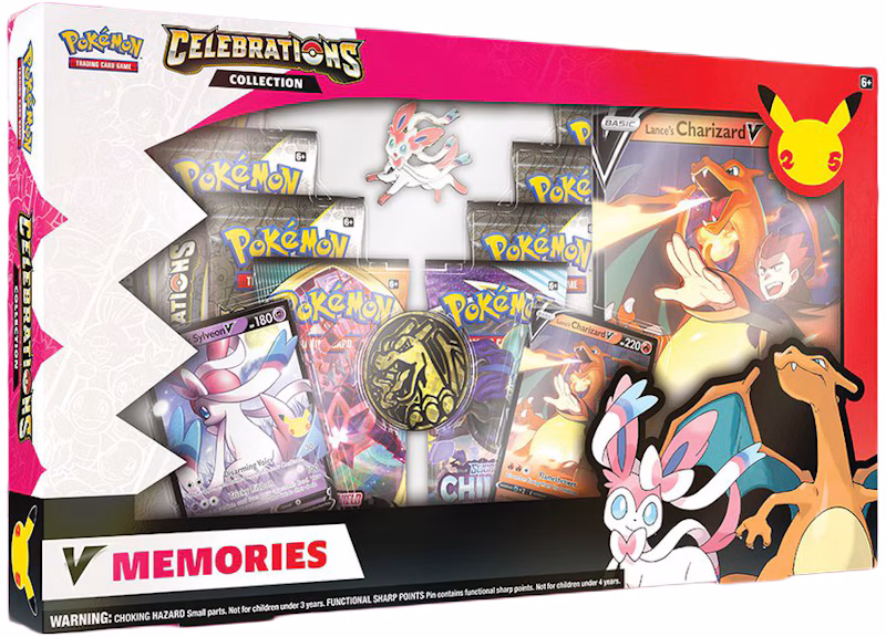 Pokémon TCG 25th Anniversary Celebrations V Memories Special Collection Box