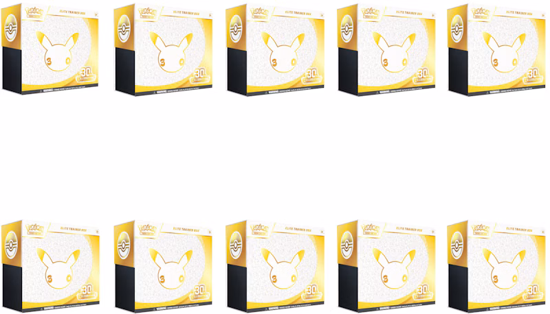 2026 Pokémon Mega Evolution 30th Celebration Elite Trainer Box 10x Lot