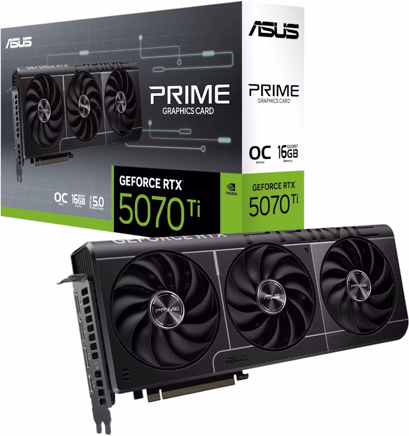 NVIDIA ASUS PRIME NVIDIA GeForce RTX 5070 Ti OC 16GB PRIME-RTX5070TI-O16G