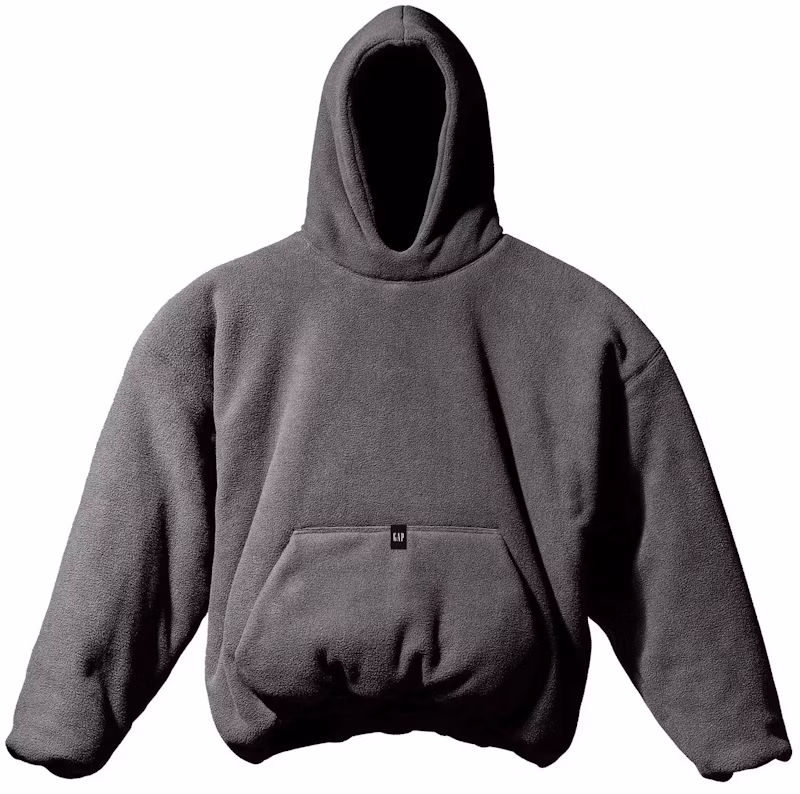 Yeezy Gap Polar Fleece Padded Hoodie Dark Grey