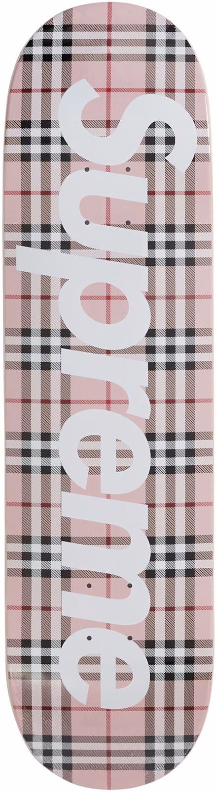 Supreme Burberry Skateboard Deck Pink
