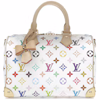 Louis Vuitton x Takashi Murakami Speedy Bandouliere 25 White Multicolored