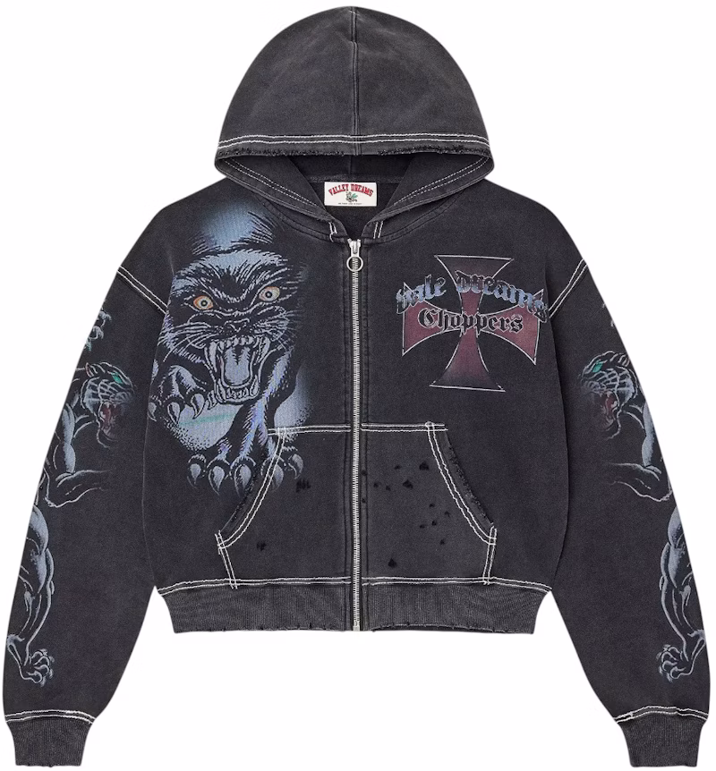 Vale Forever Hardy Boyz Zip Up Hoodie Black