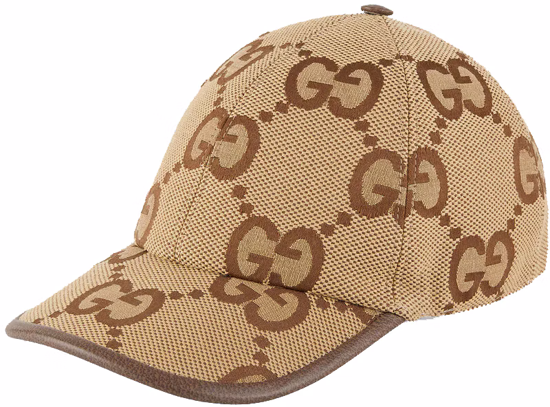 Gucci Jumbo GG Canvas Baseball Hat Camel/Ebony