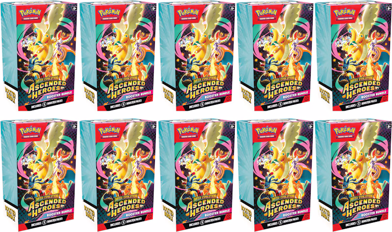 2026 Pokémon Mega Evolution Ascended Heroes Booster Bundle 10x Lot
