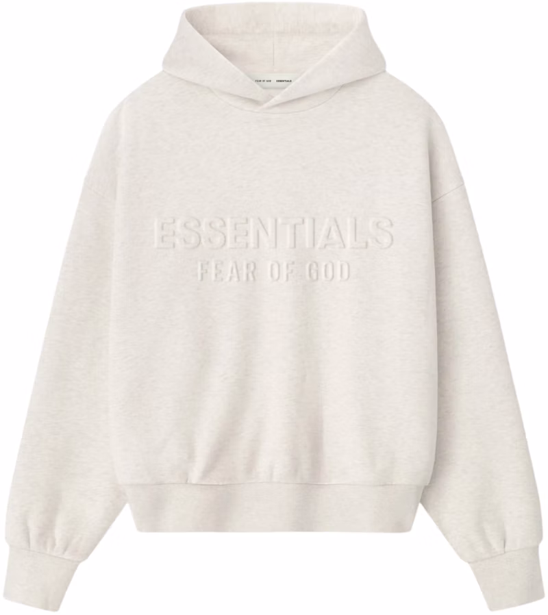 Fear of God Essentials Embossed Essentials Classic Hoodie Oatmeal Heather