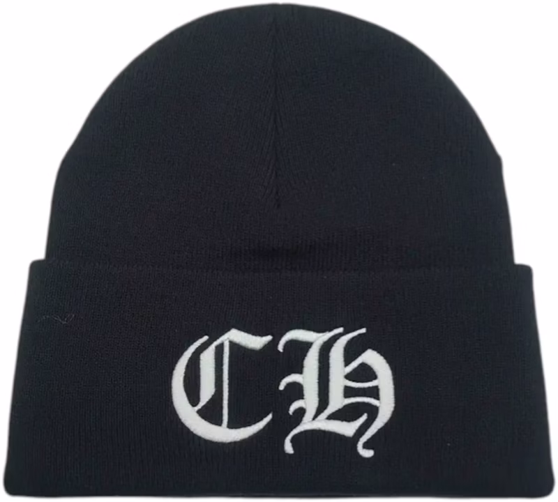 Chrome Hearts CH Logo Beanie Black/White
