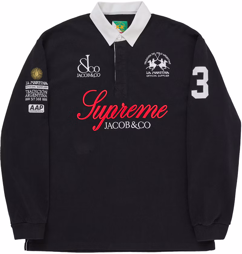 Supreme La Martina Rugby Black