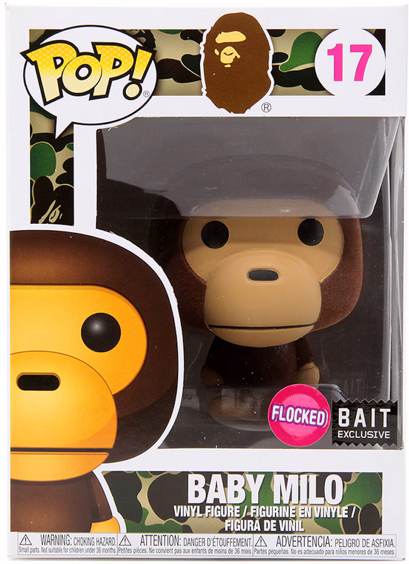 Funko Pop! BAPE Baby Milo (Flocked) Bait Exclusive Figure #17