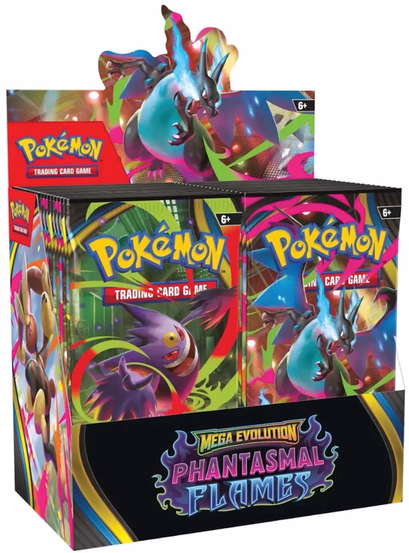 2025 Pokémon Mega Evolution Phantasmal Flames Booster Box