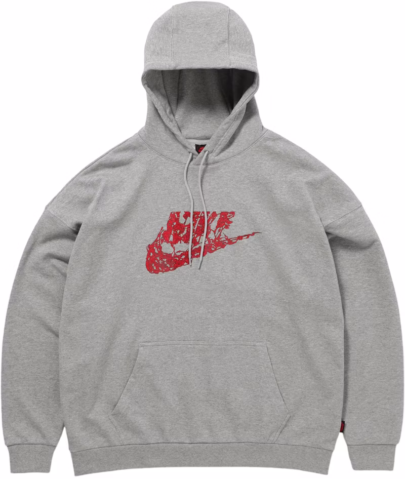 Nike x Stranger Things NRG Club Hoodie Dark Grey Heather/Light Smoke Grey
