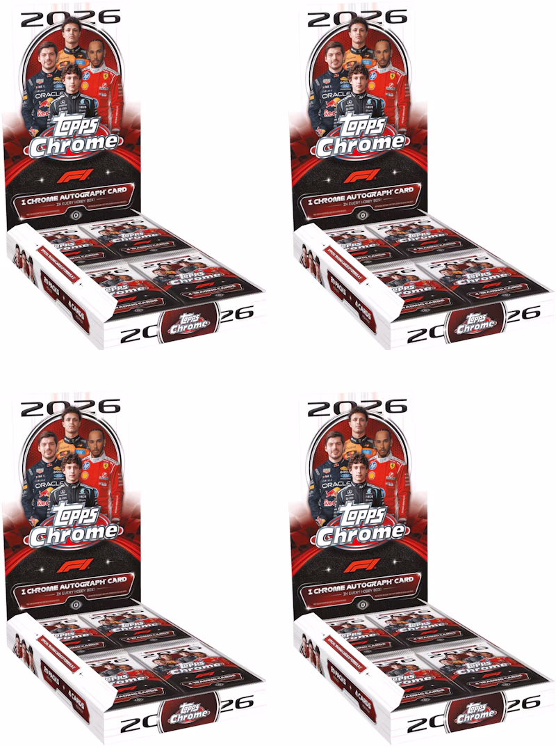 2026 Topps Chrome Formula 1 Hobby Box 4x Lot