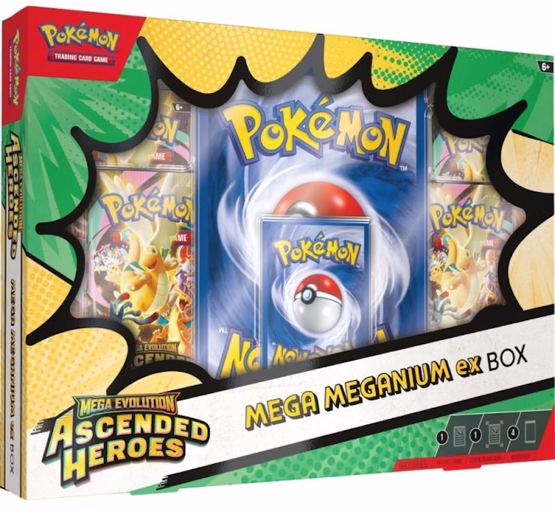 2026 Pokemon Mega Evolution Ascended Heroes Mega Meganium ex Box