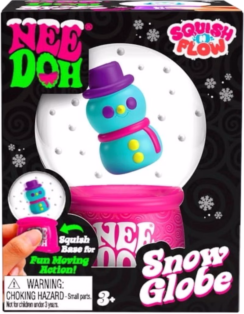 NeeDoh Squish N Flow Snow Globe Squishy Fidget Toy (Colors May Vary)