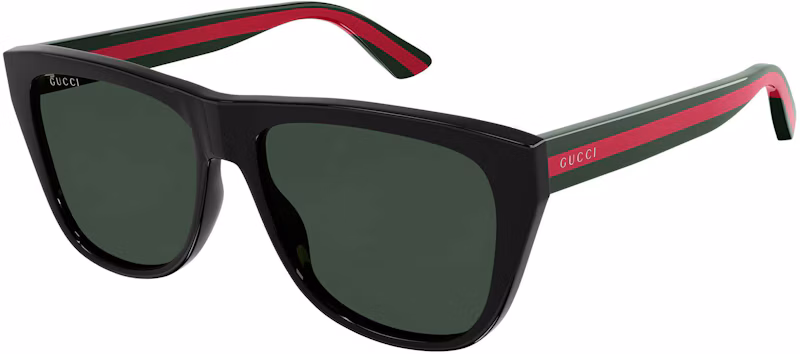 Gucci Rectangle Frame Sunglasses Black/Green (GG0926S-006-FR)