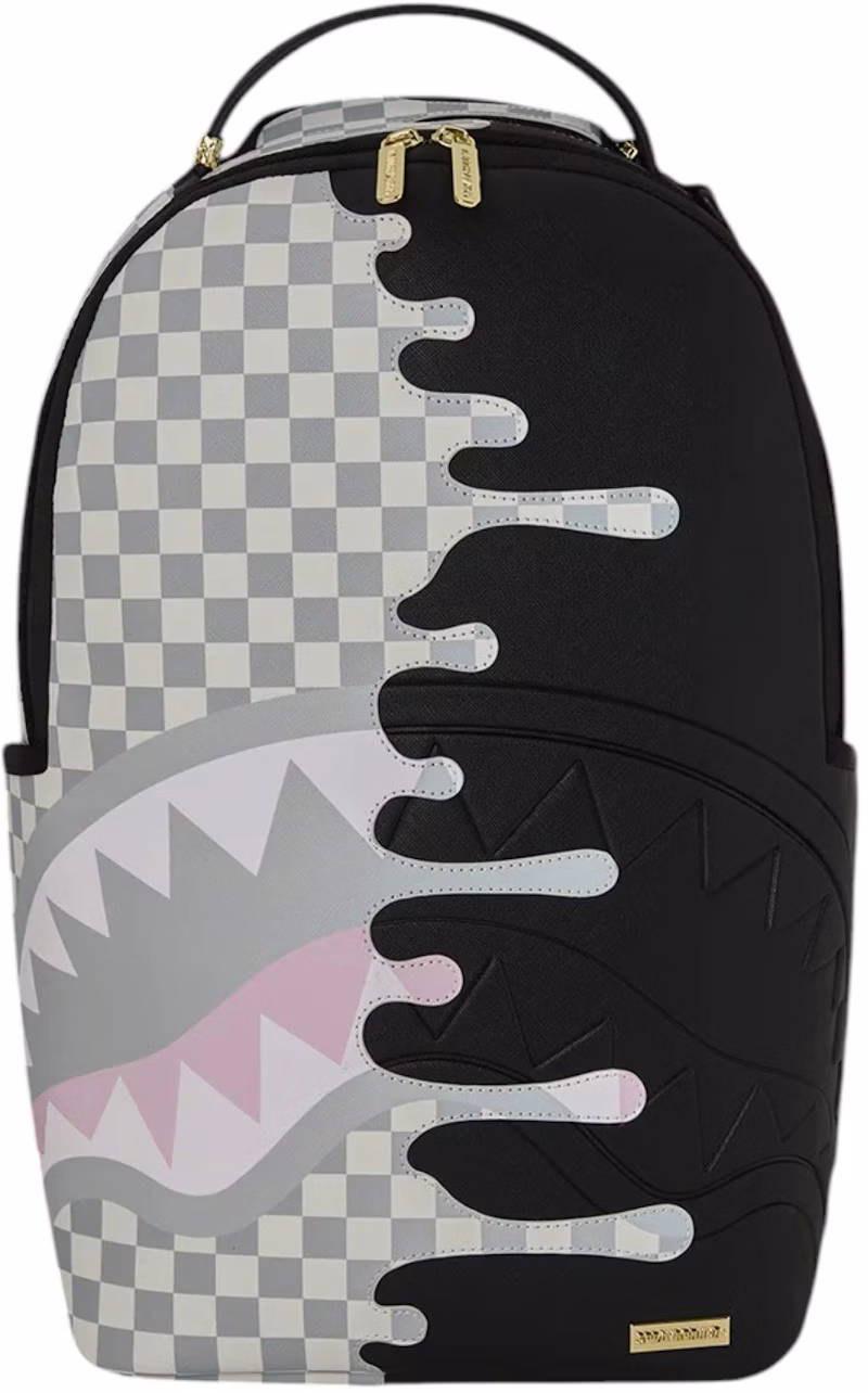 Sprayground Cream Check Unfinished Shark Dlxsv Backpack Multicolor/Red