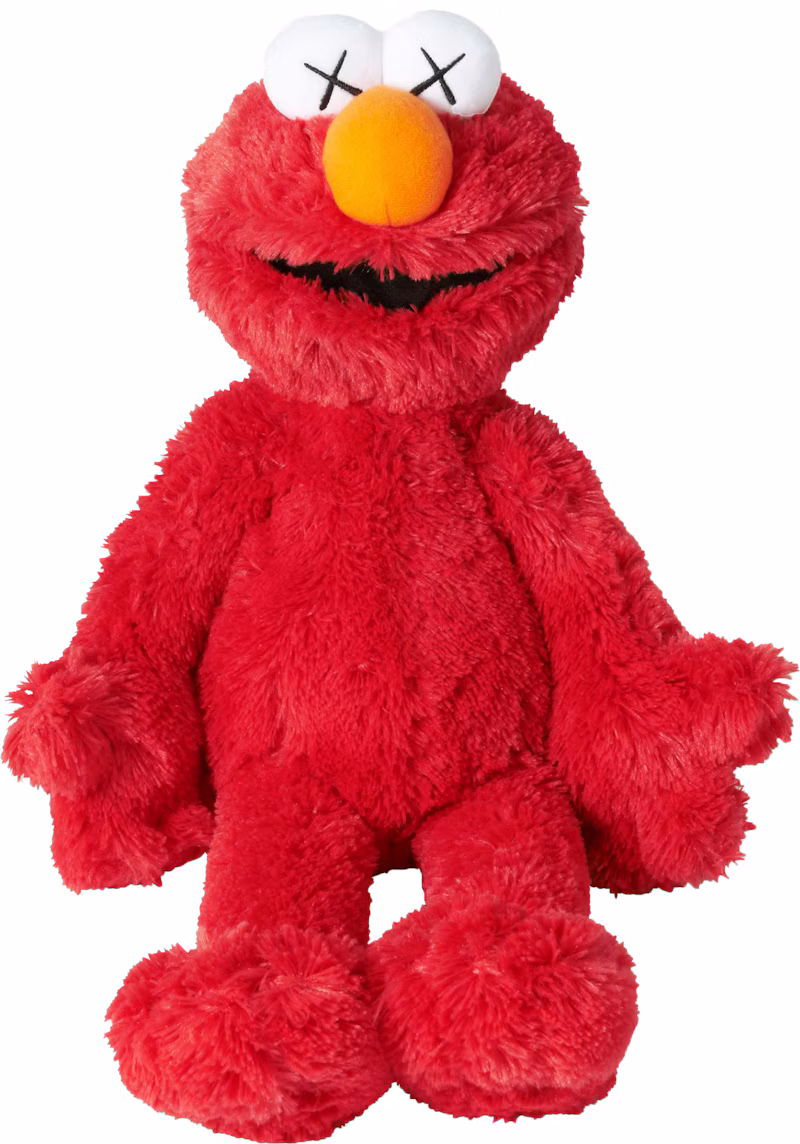 KAWS Sesame Street Uniqlo Elmo Plush Toy Red
