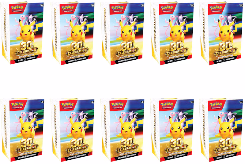 2026 Pokémon Mega Evolution 30th Celebration Booster Bundle 10x Lot