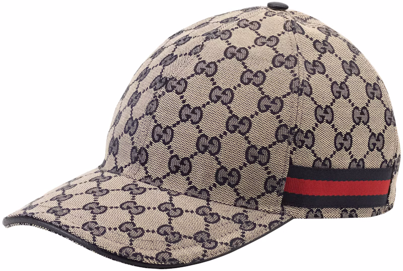 Gucci Original GG Canvas Baseball Hat with Web Beige/Blue