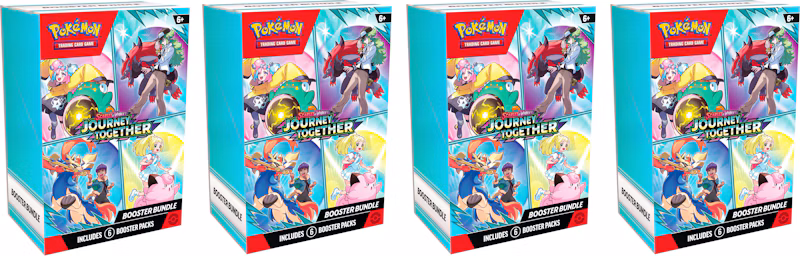 Pokémon Scarlet Violet Journey Together Booster Bundle 4x Lot
