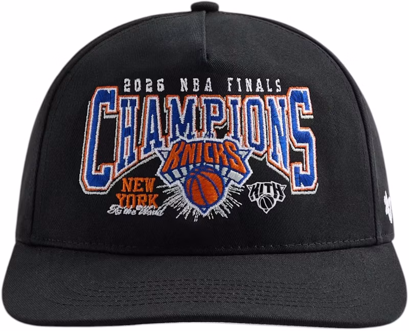 Kith x 47 Brand x New York Knicks 2026 Champions Hitch Snapback Black