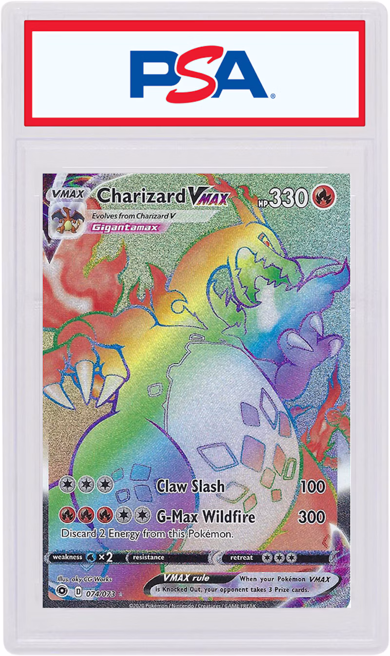 Charizard VMAX SCR 2020 Pokemon Sword & Shield Champion's Path #74 (PSA or BGS Graded)
