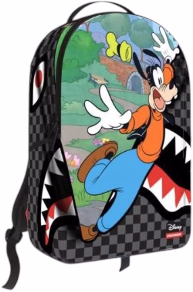 Sprayground Disney Goofy Curtain Reveal Backpack Black/Grey