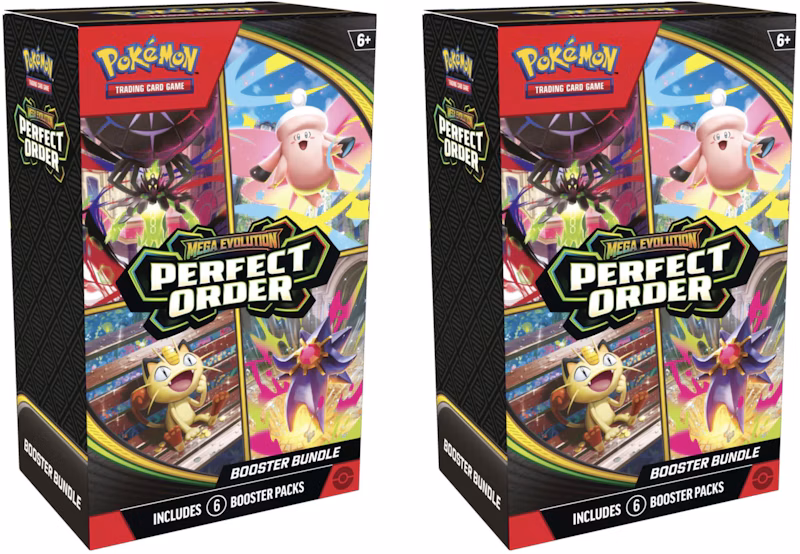 2026 Pokémon Mega Evolution Perfect Order Booster Bundle 2x Lot