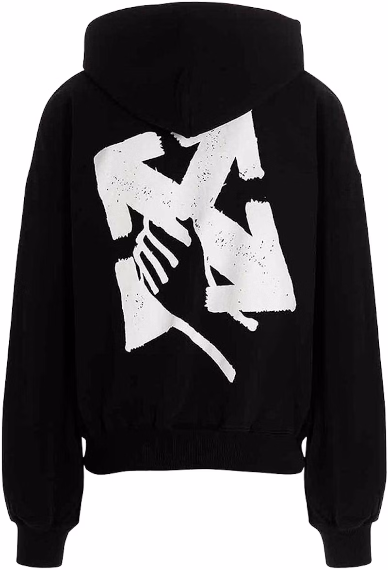 OFF-WHITE Hand Arrow Boxy Hoodie Black/White