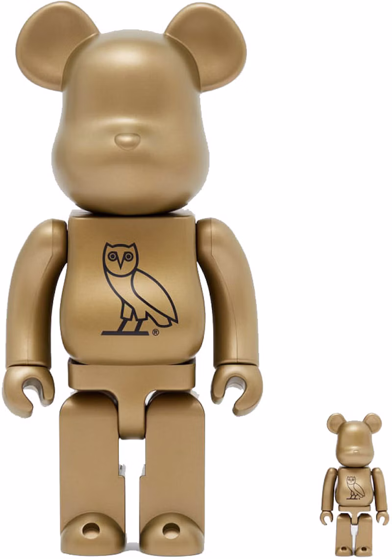 Bearbrick x OVO 100% & 400% Set Gold
