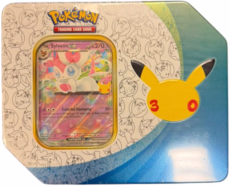 2026 Pokémon Mega Evolution 30th Celebration Sylveon Tin