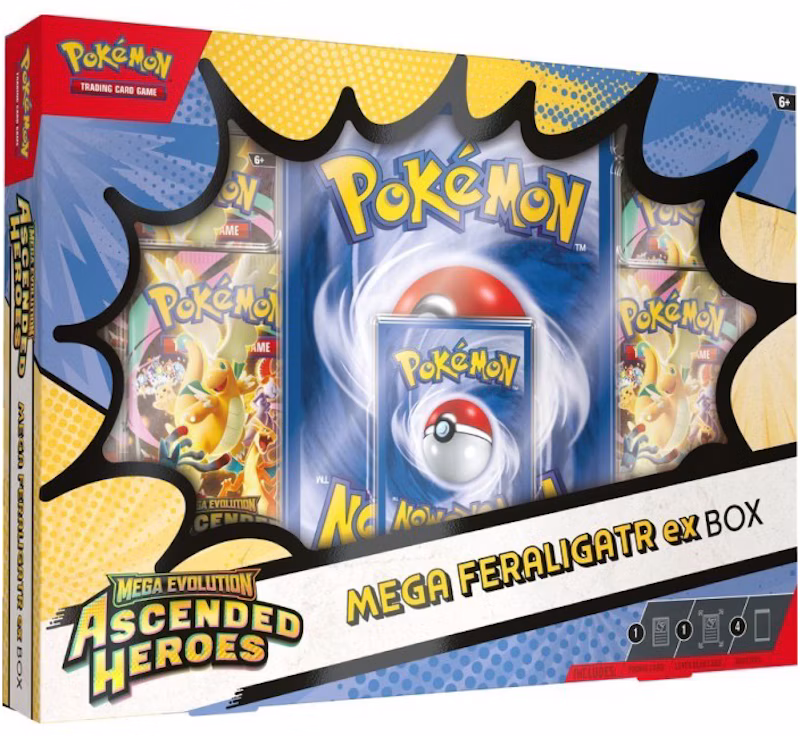 2026 Pokemon Mega Evolution Ascended Heroes Mega Feraligatr ex Box