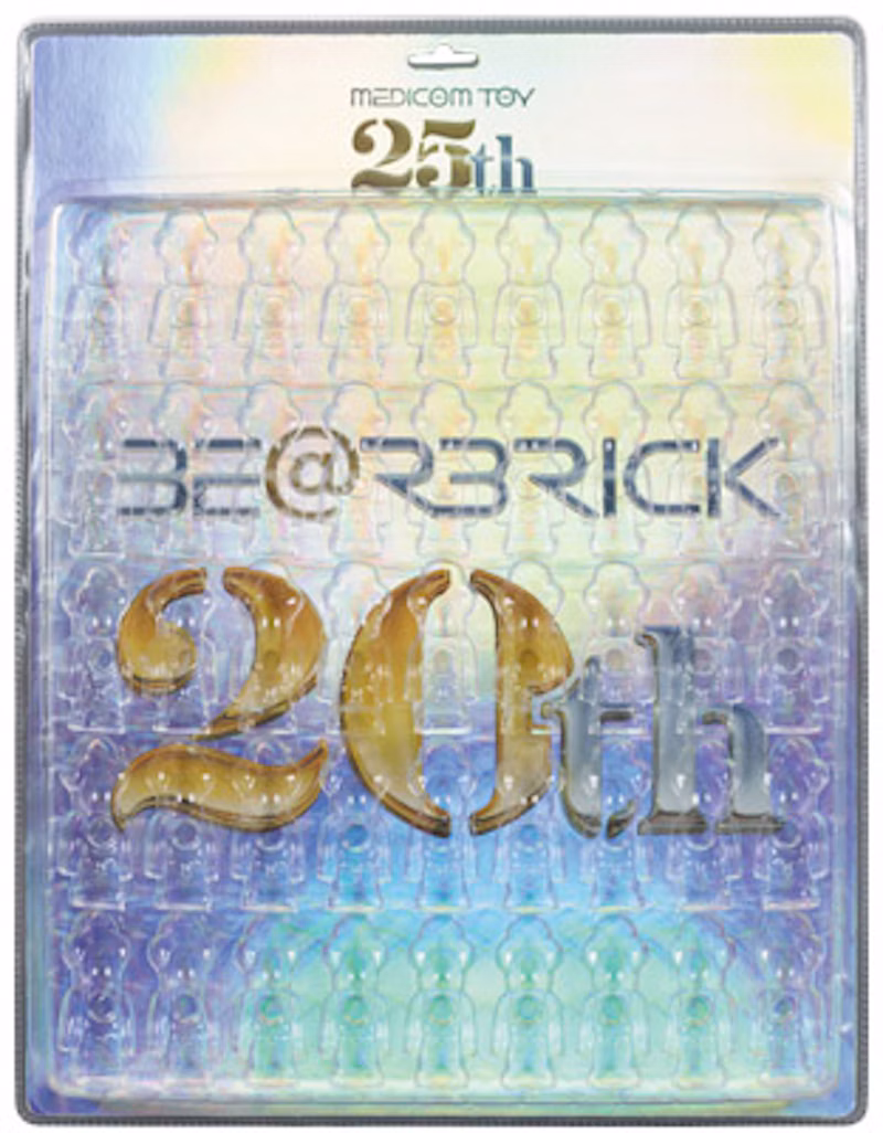 Bearbrick 20th/Medicom Toy 25th Anniversary Limited Edition Display Blister Board