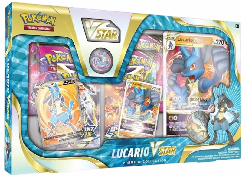 Pokémon TCG Sword & Shield Lucario VSTAR Premium Collection Box