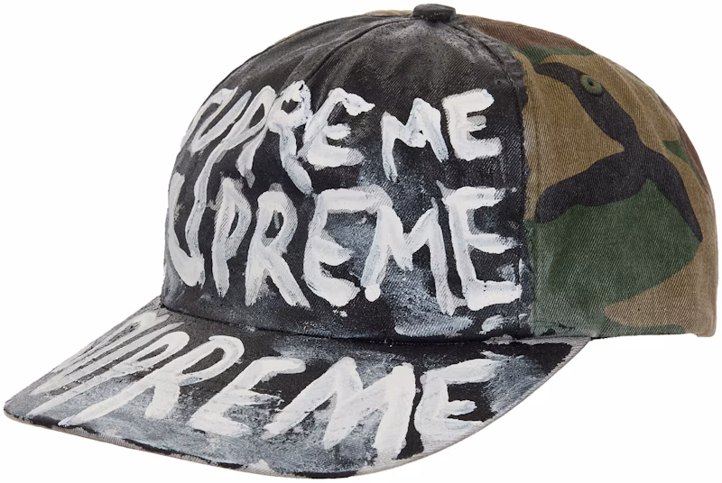 Supreme Painted 5-Panel Hat Camouflage
