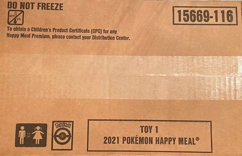 2021 Pokémon TCG McDonald's Happy Meal 25th Anniversary Sealed Case of 150 (Assorted) (English)
