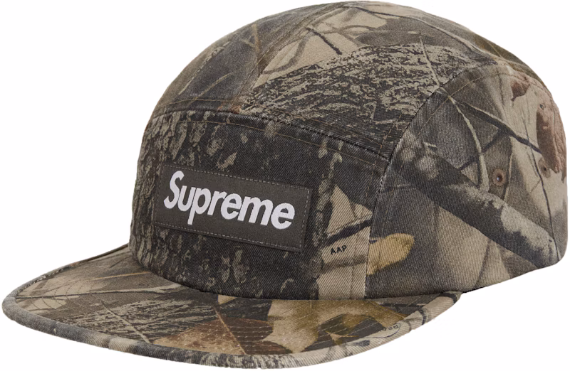 Supreme Washed Chino Twill Camp Cap (SS25) Realtree Hardwoods Camo