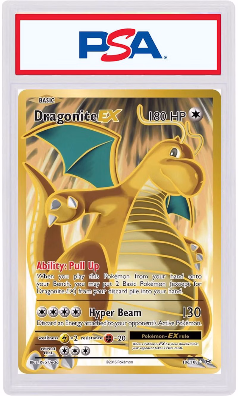 2016 Pokemon XY Evolutions 106 Full Art/Dragonite Ex (PSA or BGS Graded)