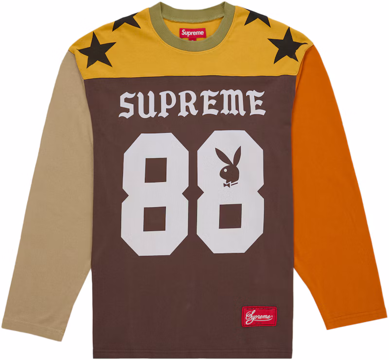 Supreme Playboy L/S Football Top Brown