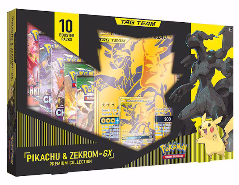 Pokémon TCG Tag Team GX Premium Collection Pikachu & Zekrom Box
