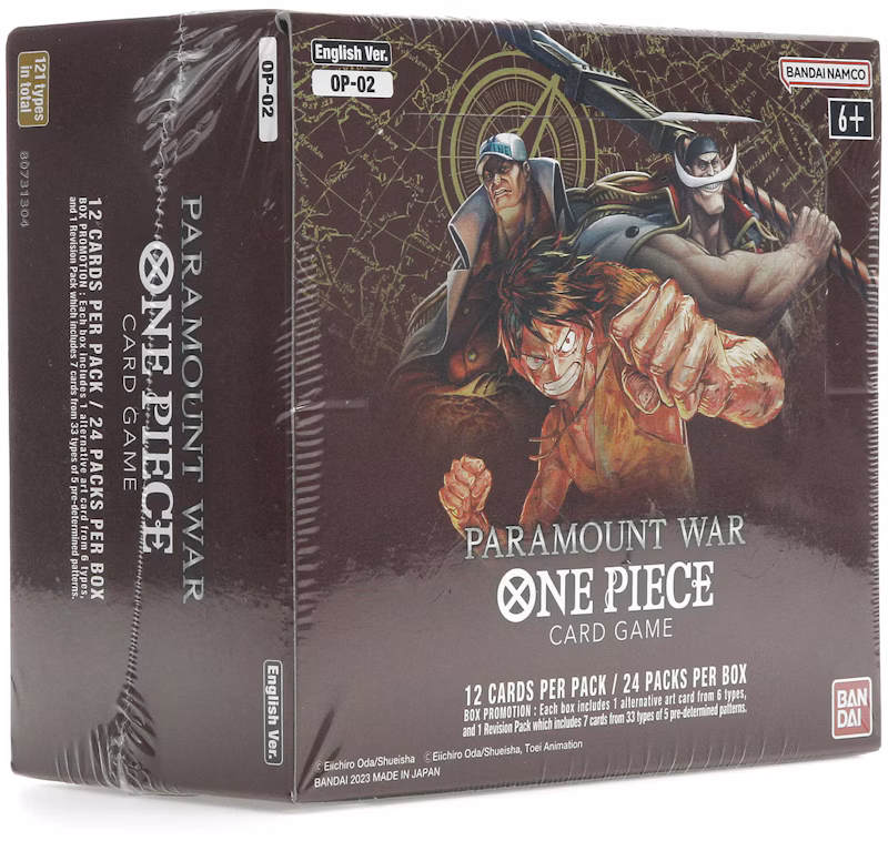 Bandai One Piece Card Game Paramount War Booster Box (OP-02) (English)