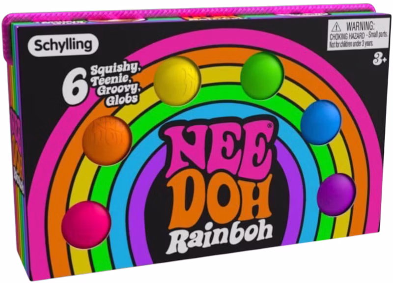 NeeDoh Rainboh Squishy Fidget Toy Set of 6